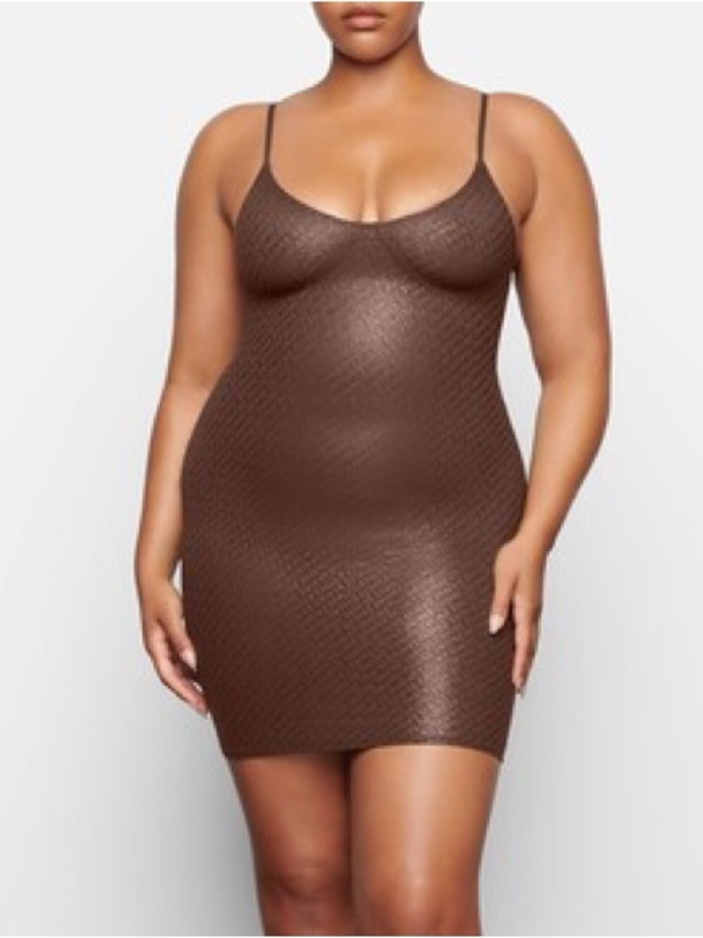NWT  Skims Logo Foil Dress